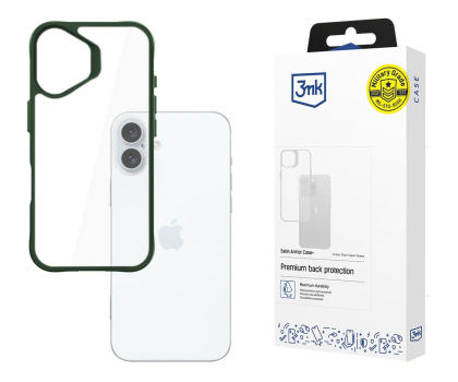 Etui do telefonów 3MK Satin Armor Case+ do iPhone 16 Plus Green 5903108597814
